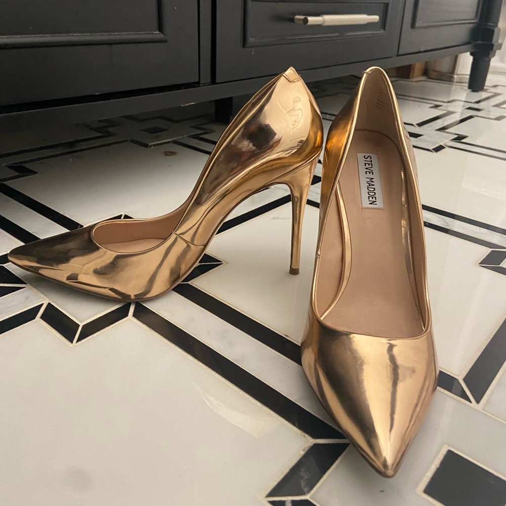 Steve Madden Rose Gold Stilettos